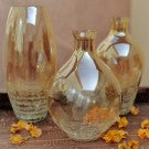 Crackled Bubble Glass Vase Crackled Bubble Glass Vase