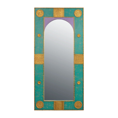 Antique Aqua Mirror