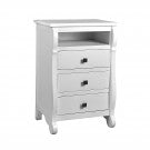 Bedside Table: White Bedside Table: White