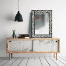 Embossed Monochrome Mirror Embossed Monochrome Mirror