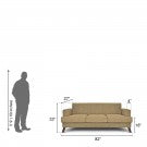 Blanc Antique 3 Seater Sofa: Wheat, Fabric Blanc Antique 3 Seater Sofa: Wheat, Fabric