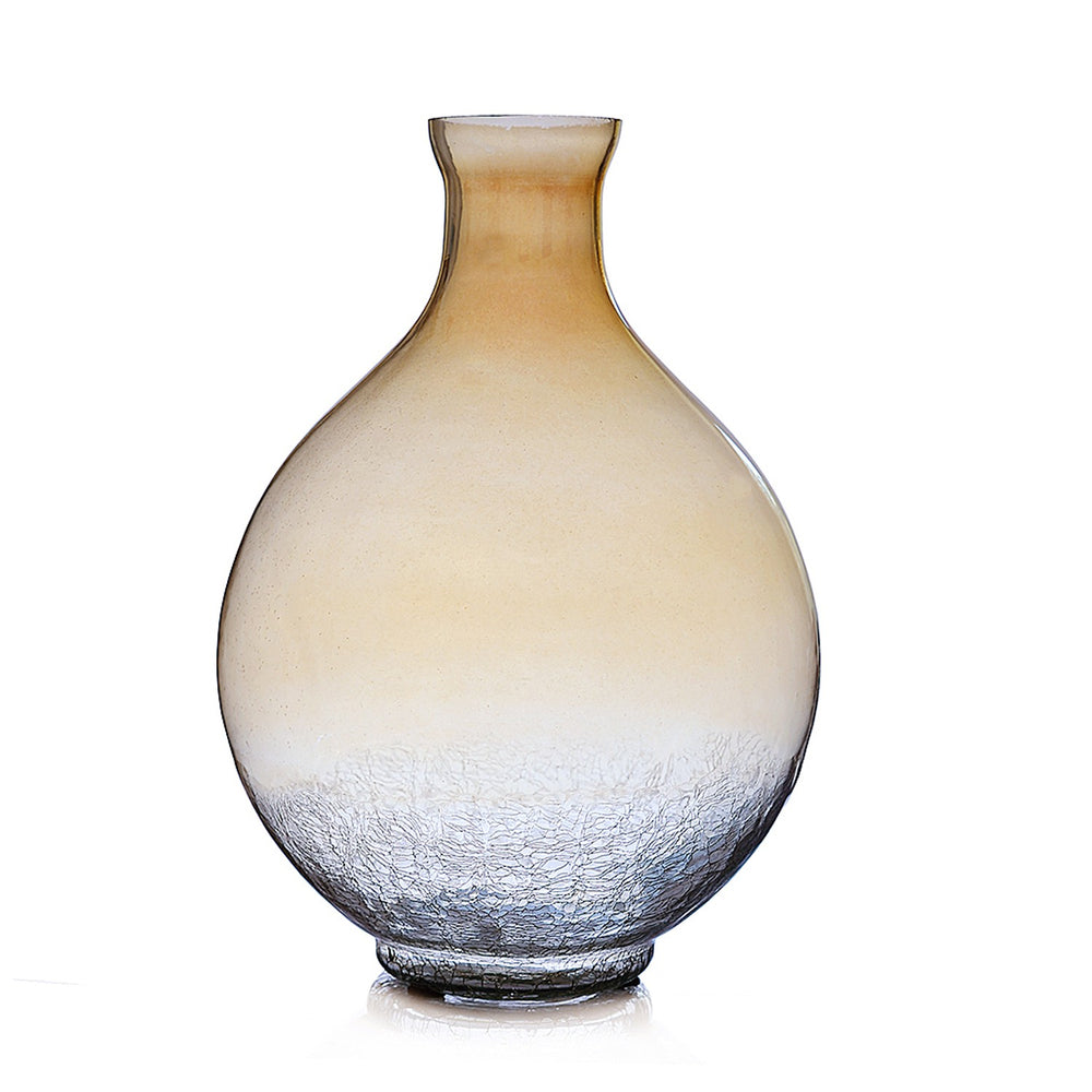 Crackled Bubble Glass Vase Crackled Bubble Glass Vase