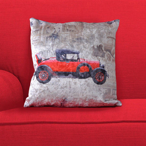Vintage Car Cushion Cover
