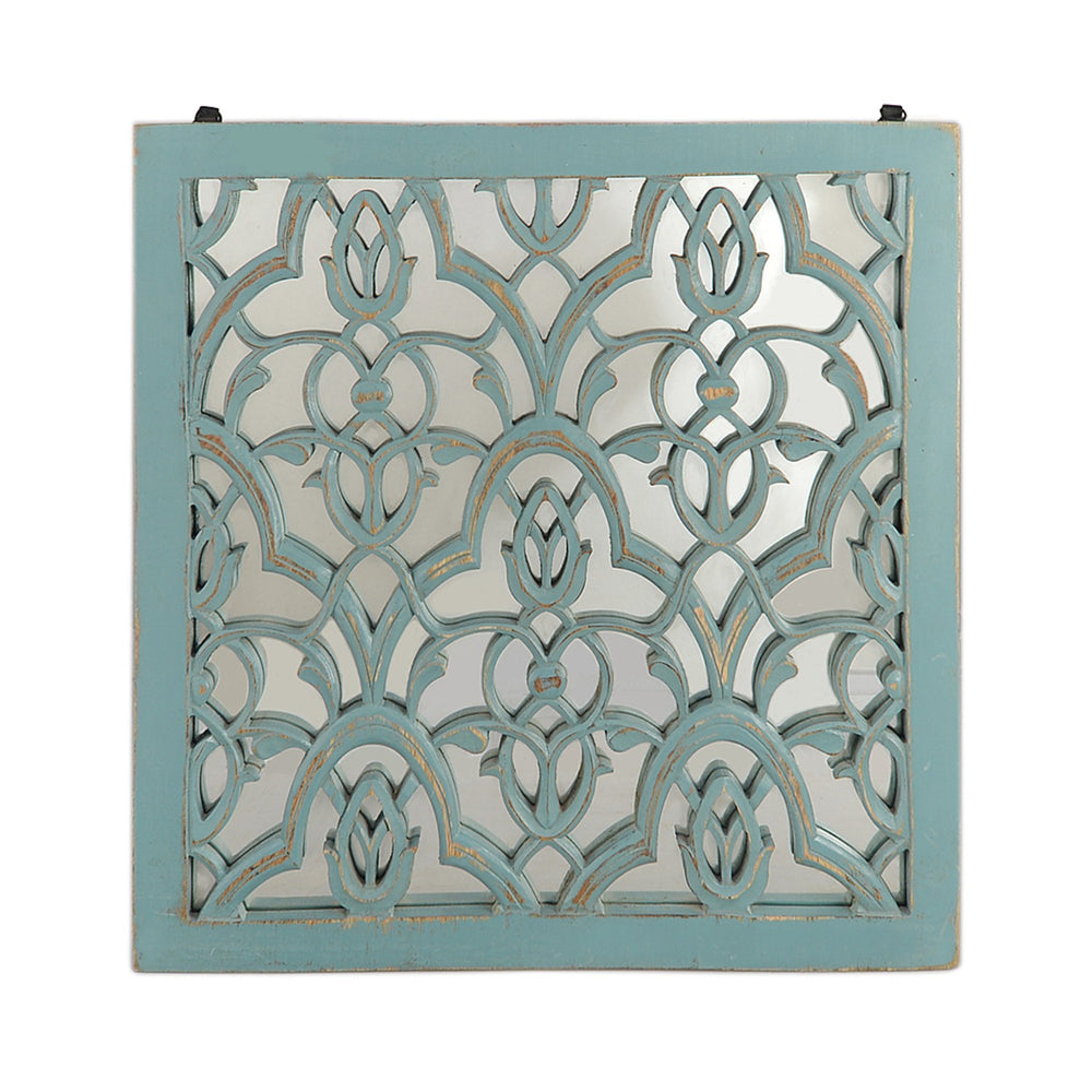 Damask Wall Art: Blue Damask Wall Art: Blue