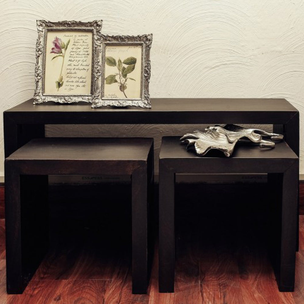 Dark Brown Nesting Table (Set Of 3) Dark Brown Nesting Table (Set Of 3)