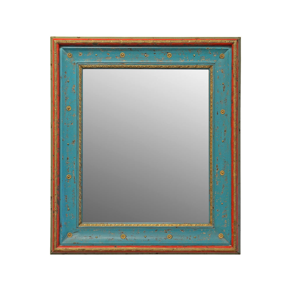 Distressed Aqua Mirror Distressed Aqua Mirror