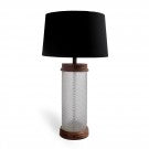 FACETED CRYSTAL LAMP: BLACK FACETED CRYSTAL LAMP: BLACK