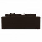 Emelia 3 Seater Sofa: Dark Brown, Fabric Emelia 3 Seater Sofa: Dark Brown, Fabric