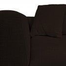 Emelia 3 Seater Sofa: Dark Brown, Fabric Emelia 3 Seater Sofa: Dark Brown, Fabric