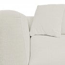 Emelia 3 Seater Sofa: Ivory, Fabric Emelia 3 Seater Sofa: Ivory, Fabric