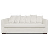 Emelia 3 Seater Sofa: Ivory, Fabric