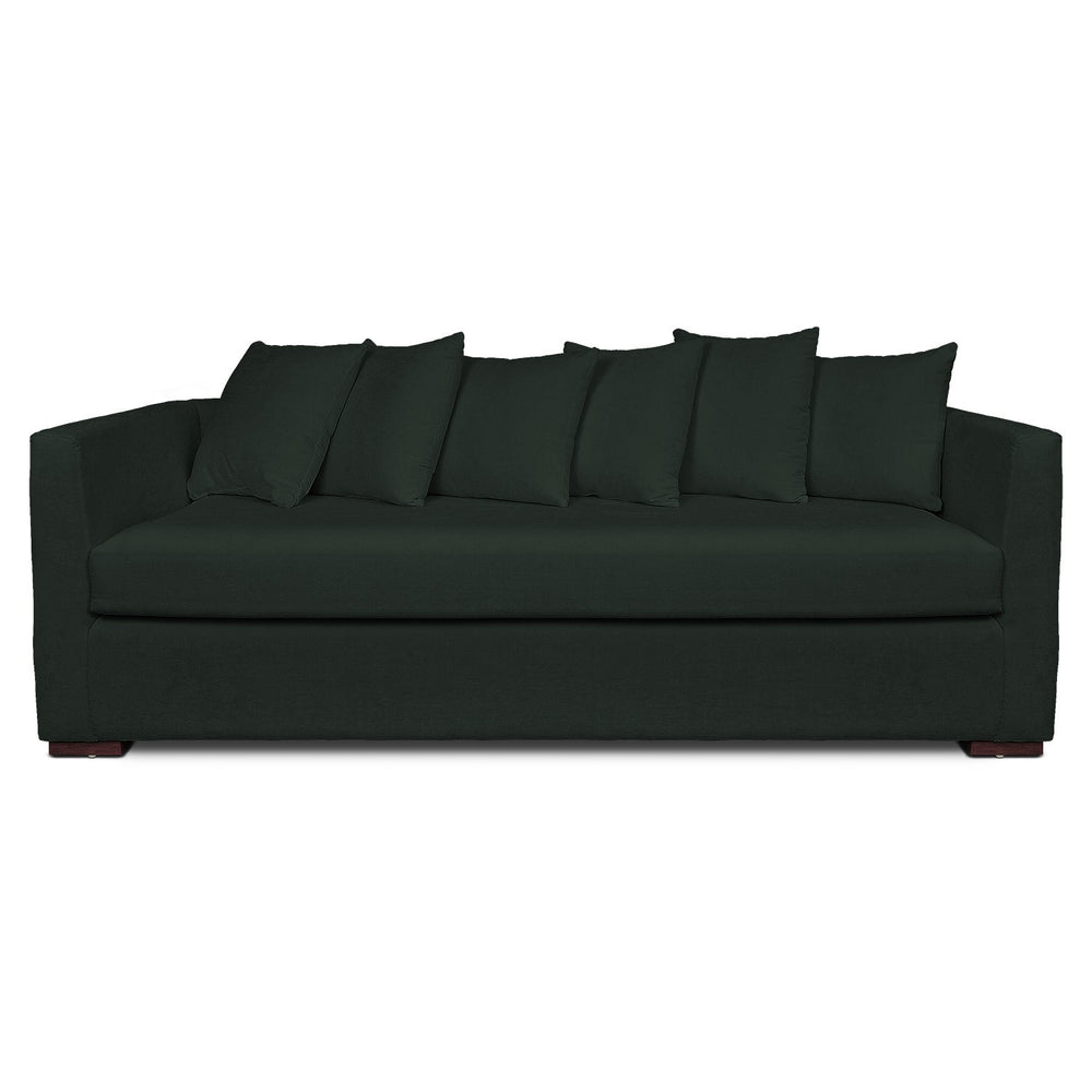 Emelia 3 Seater Sofa: Olive, Fabric Emelia 3 Seater Sofa: Olive, Fabric