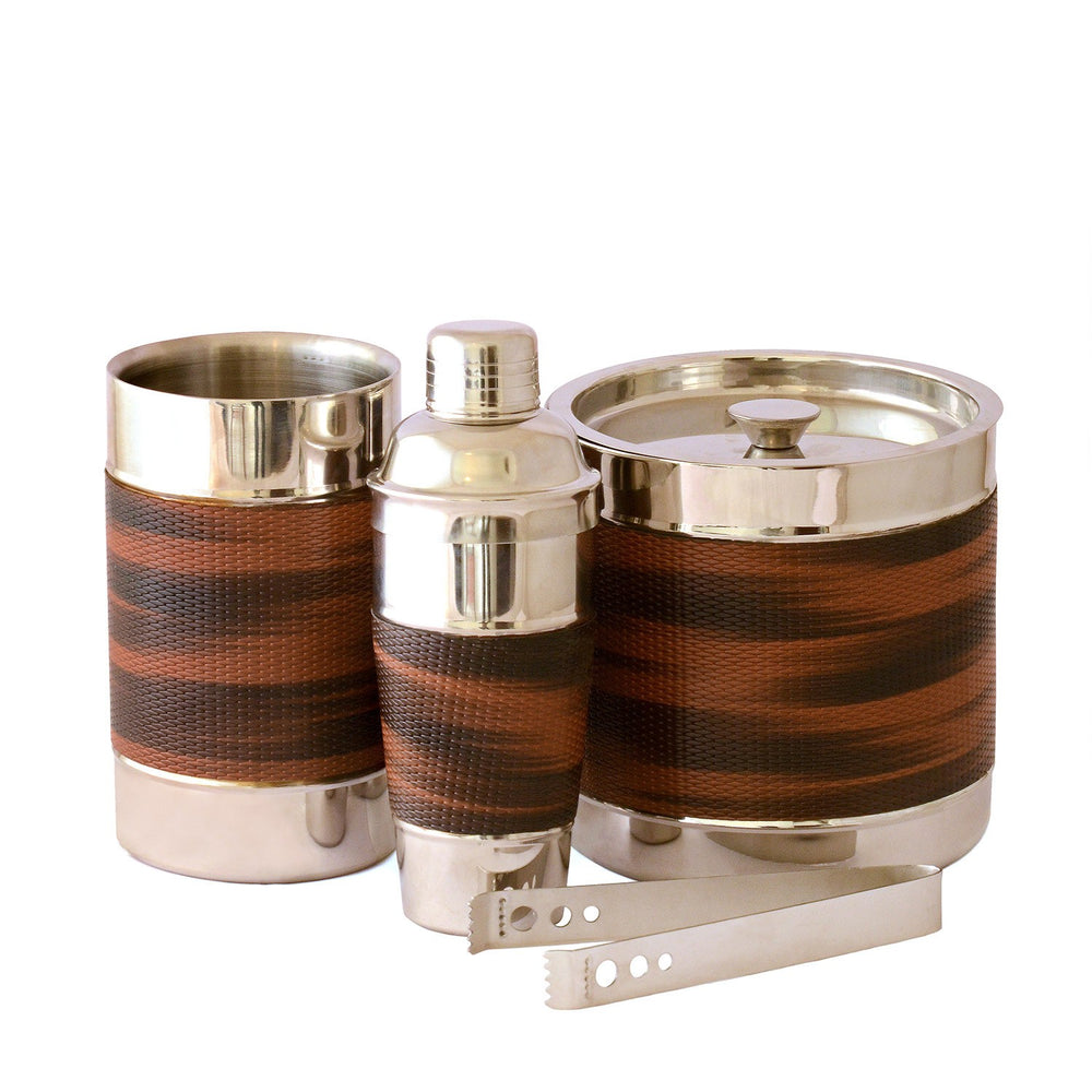 Faux Leather Bar Set Faux Leather Bar Set