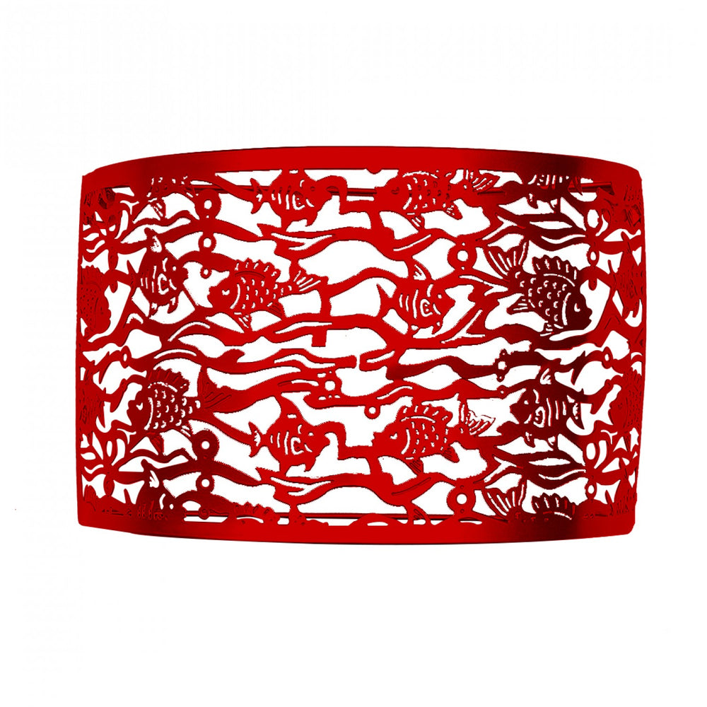 Fish Wall Lamp Shade: Red Fish Wall Lamp Shade: Red