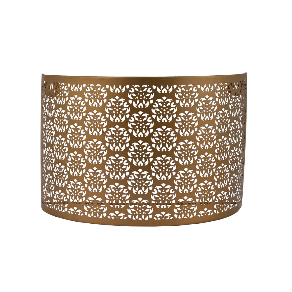 Floral Wall Lamp Shade: Golden Floral Wall Lamp Shade: Golden