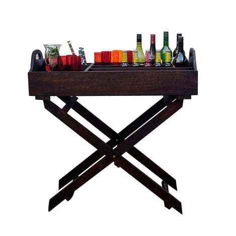 Foldable Mangowood Bar Tray