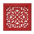 Fretwork Wall Art: Red (Set Of 3) Fretwork Wall Art: Red (Set Of 3)