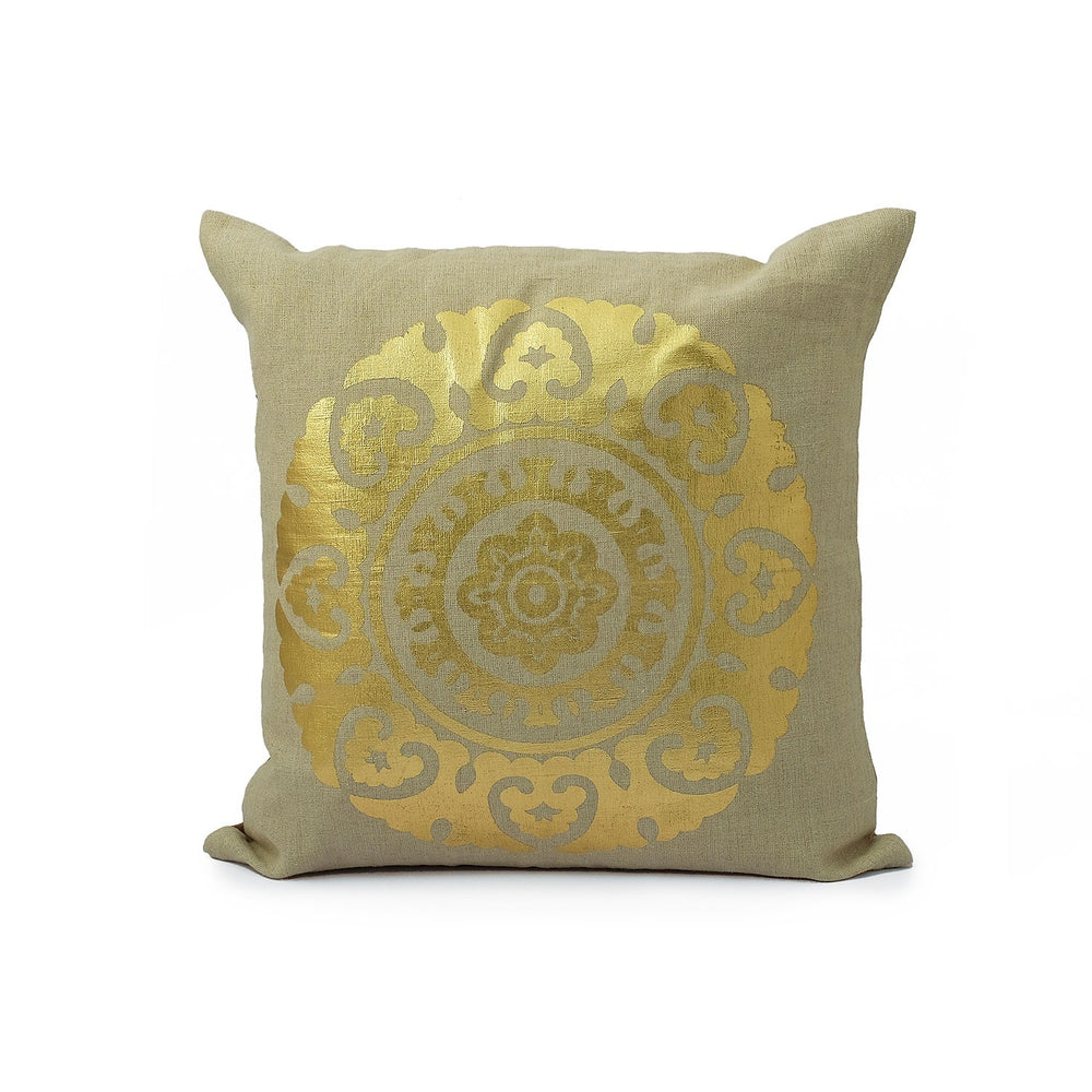 Gold Medallion Cushion Cover Gold Medallion Cushion Cover