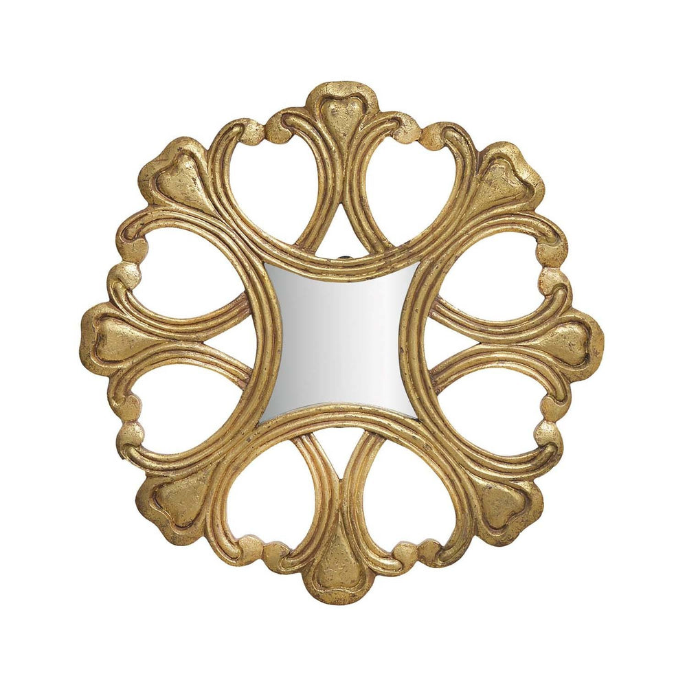 Antique Gold Round Wall Art Mirror Antique Gold Round Wall Art Mirror