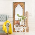 Brass & Wood Mirror Brass & Wood Mirror