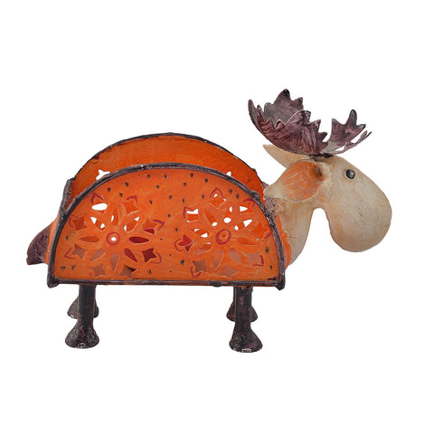 Handpainted Moose Tissue Paper Holder