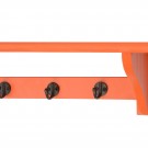 Orange Shelf With Hooks Orange Shelf With Hooks