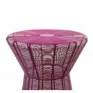 Iron Mesh Table: Pink Iron Mesh Table: Pink