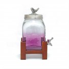 Crimson Mason Jar Glass Dispenser Crimson Mason Jar Glass Dispenser