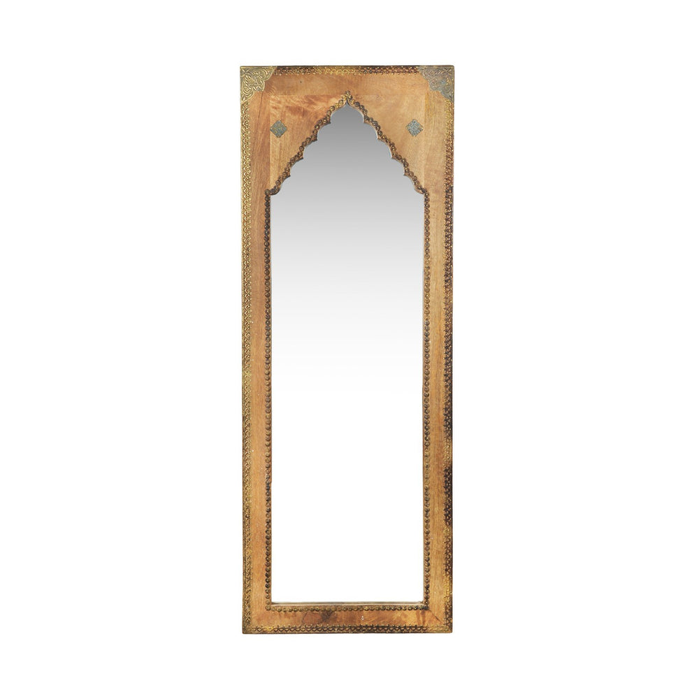 Brass & Wood Mirror Brass & Wood Mirror