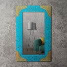 Vintage Aqua Mirror Vintage Aqua Mirror