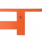 Orange Shelf With Hooks Orange Shelf With Hooks