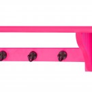 Pink Shelf With Hooks Pink Shelf With Hooks
