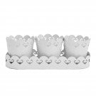 Planters With Tray: White Planters With Tray: White