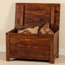 Sheesham Wood Chest Or Trunk, Medium Sheesham Wood Chest Or Trunk, Medium