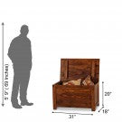 Sheesham Wood Chest Or Trunk, Medium Sheesham Wood Chest Or Trunk, Medium