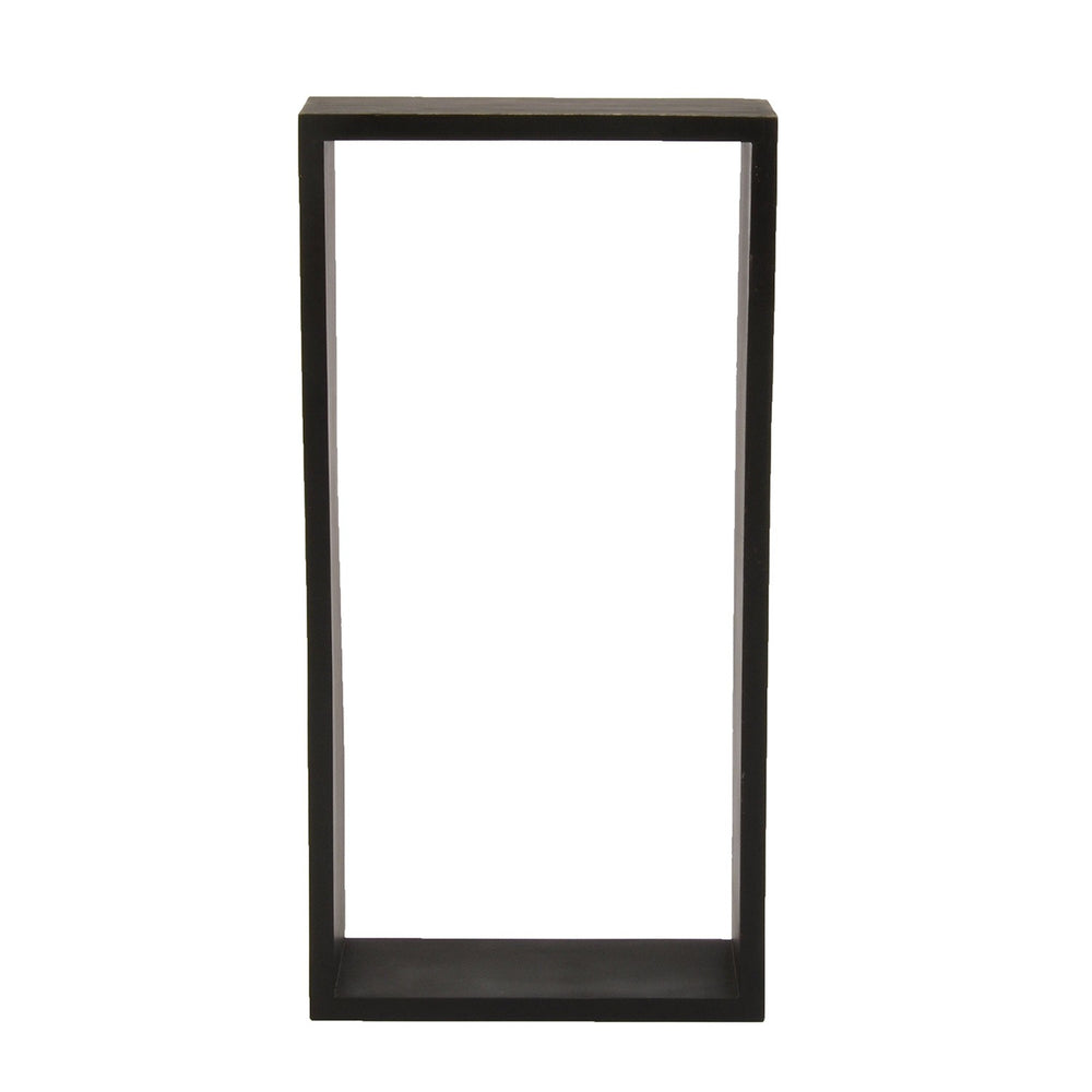 Rectangular Black Wooden Shelf Rectangular Black Wooden Shelf