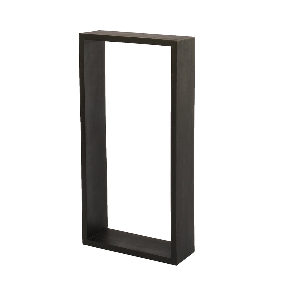 Rectangular Black Wooden Shelf Rectangular Black Wooden Shelf