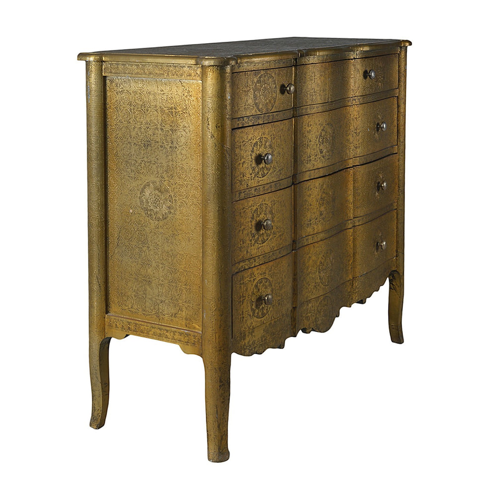 Gold Metal Console, Large Gold Metal Console, Large