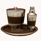 Stainless Steel Bar Set With Tray Stainless Steel Bar Set With Tray