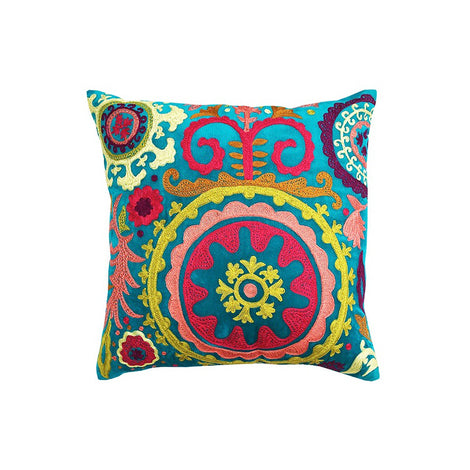 Suzani Turq Cushion Cover