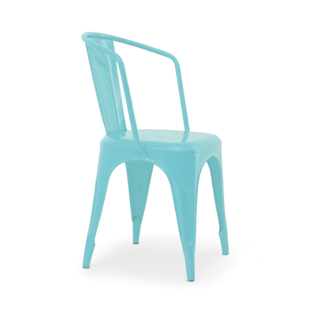 Tolix Wide Back Chair: Light Blue Tolix Wide Back Chair: Light Blue