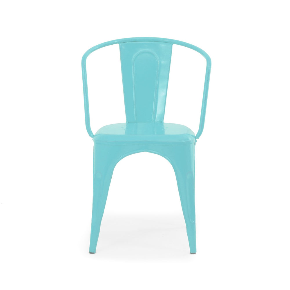 Tolix Wide Back Chair: Light Blue Tolix Wide Back Chair: Light Blue