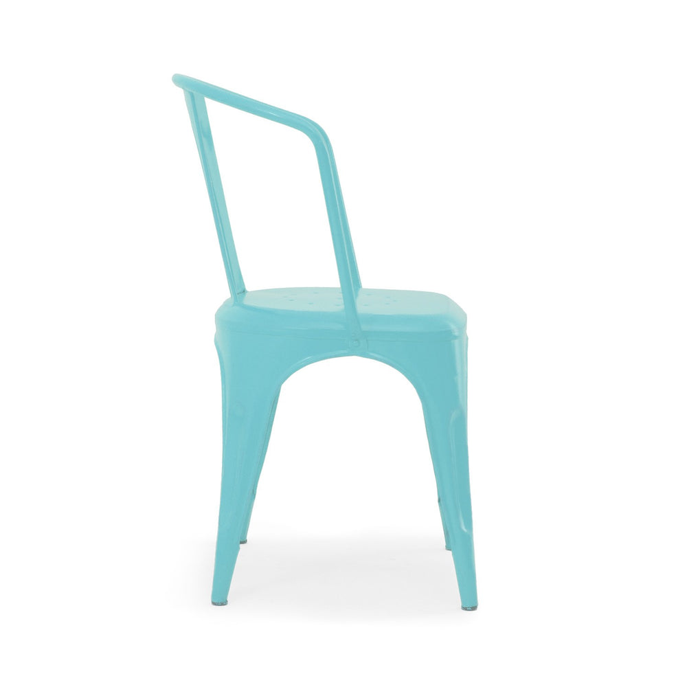 Tolix Wide Back Chair: Light Blue Tolix Wide Back Chair: Light Blue