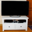White Wooden TV Stand White Wooden TV Stand