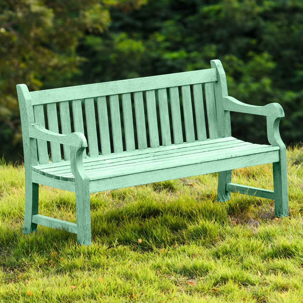 Wooden Bench: Antique Turquoise Wooden Bench: Antique Turquoise