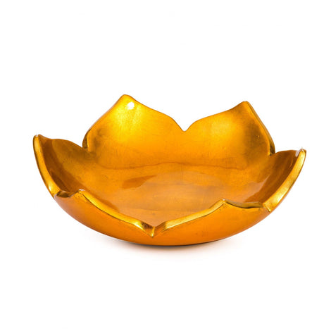 Lotus Serving Bowl: Rich Gold