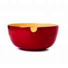 Bamboo Salad Bowl: Red Bamboo Salad Bowl: Red