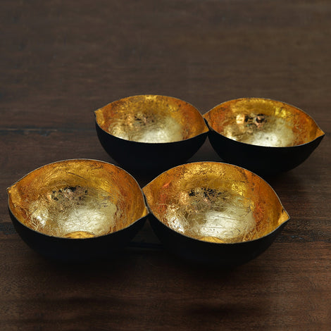 Table Top Golden Tea Light Holder