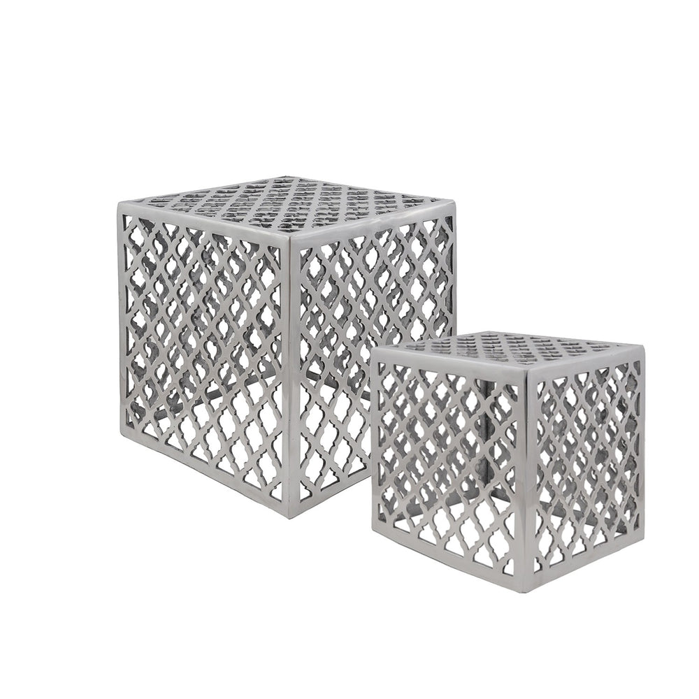 Cube Aluminum Table Set Cube Aluminum Table Set