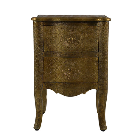 Gold Metal Side Table